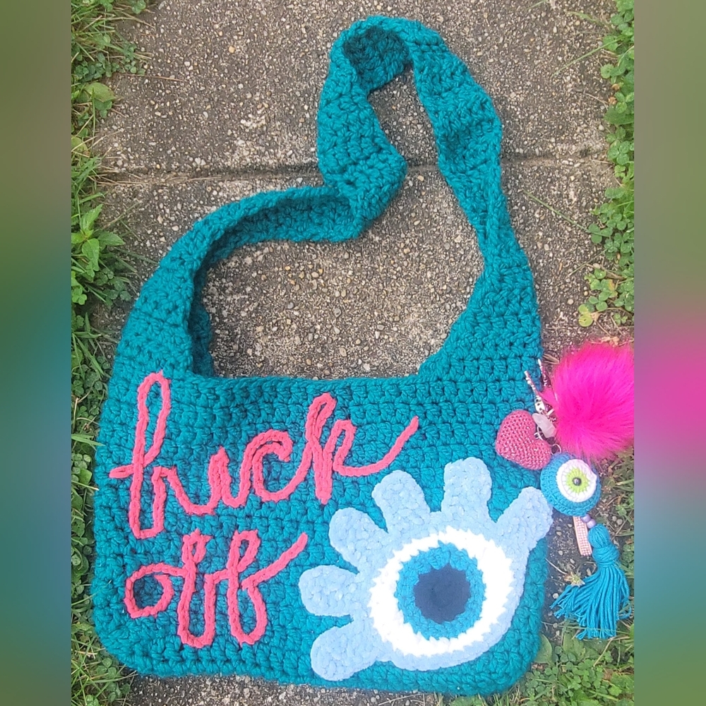 🪬 F Off Hamsa Tote Bag 🪬 - Picture 1 of 2